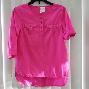 Long sleeve girls pink shirt